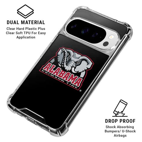 University of Alabama Primary Logo Google Pixel 10 Pro XL Clear Case